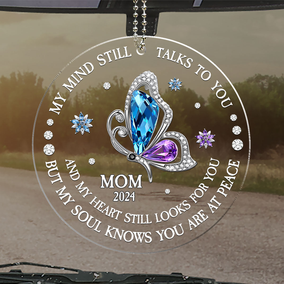 My Soul Knows You Are At Peace Ver 2 - Personalized Custom Car Ornament
