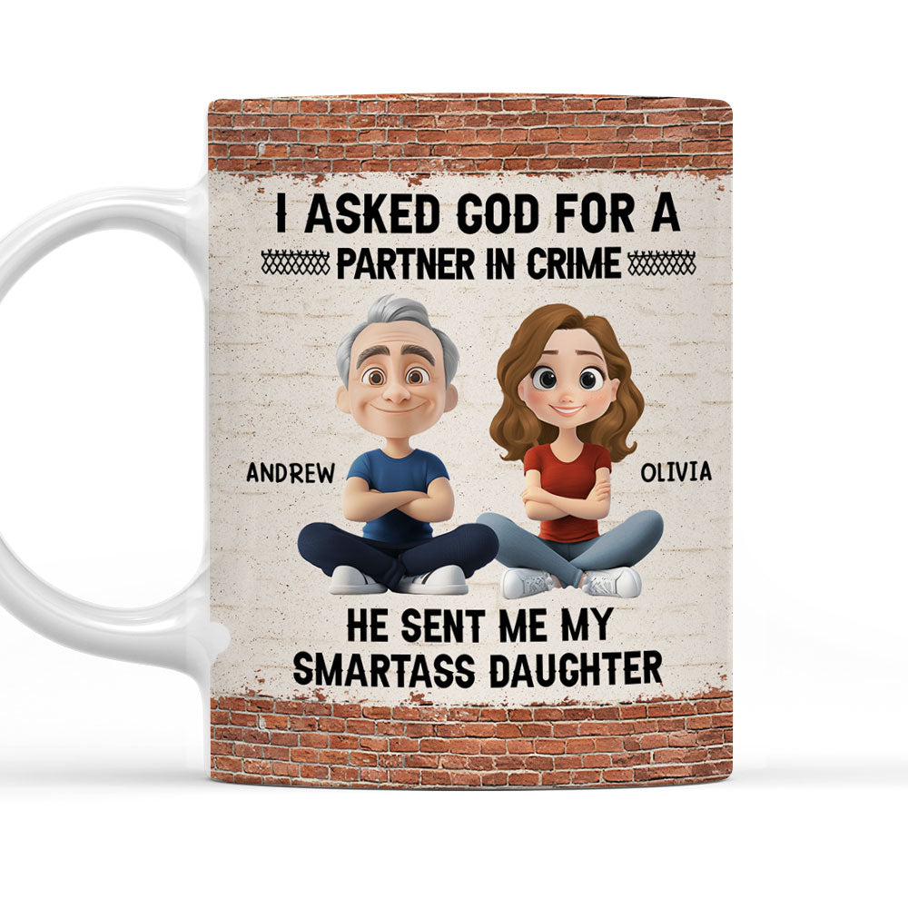 God Sent You To Me - Personalized Custom Coffee Mug
