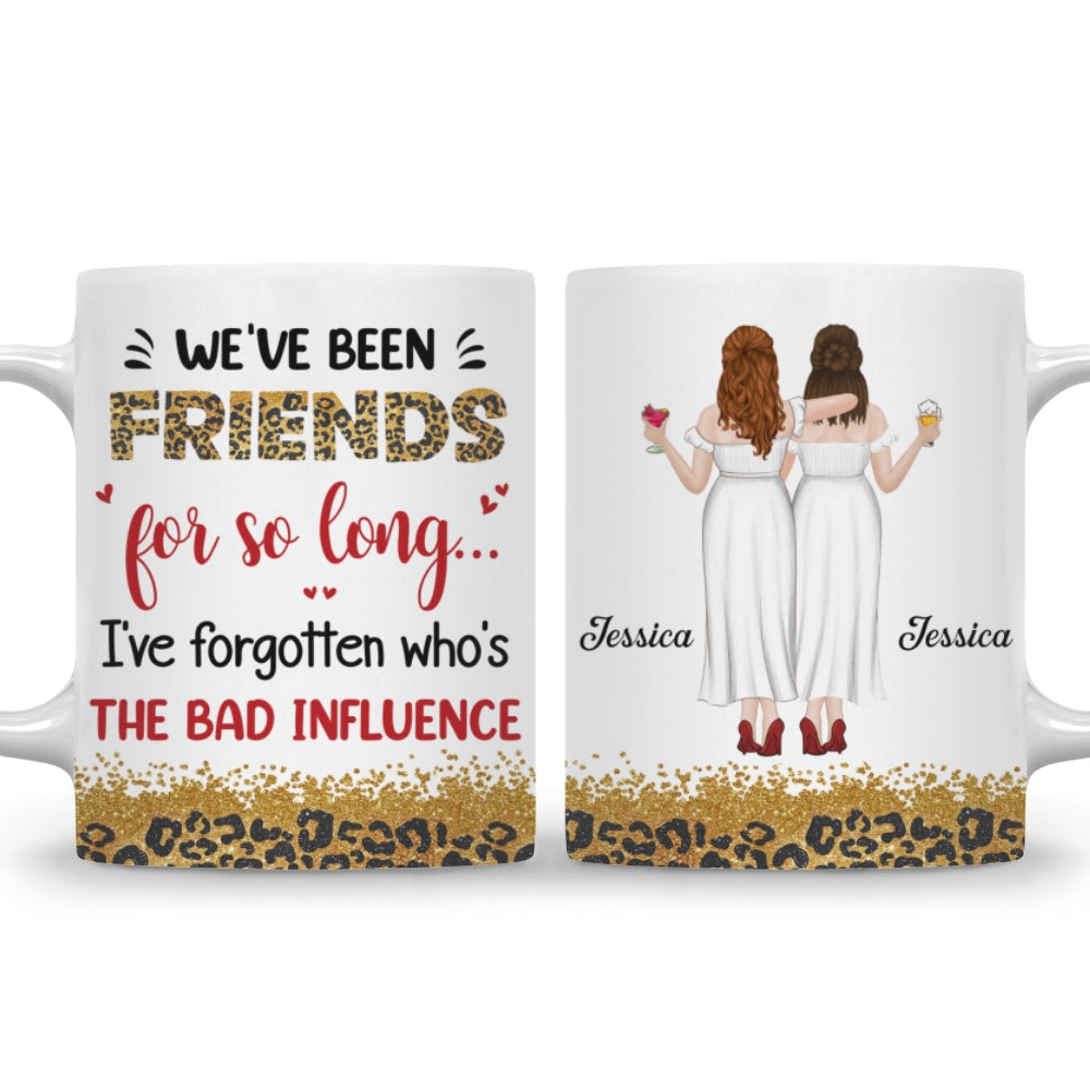 Who Is The Bad Influence Now - Personalized Custom Coffee Mug
