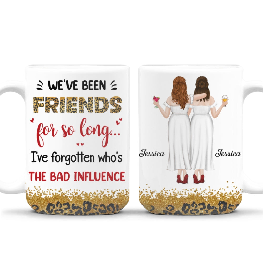 Who Is The Bad Influence Now - Personalized Custom Coffee Mug