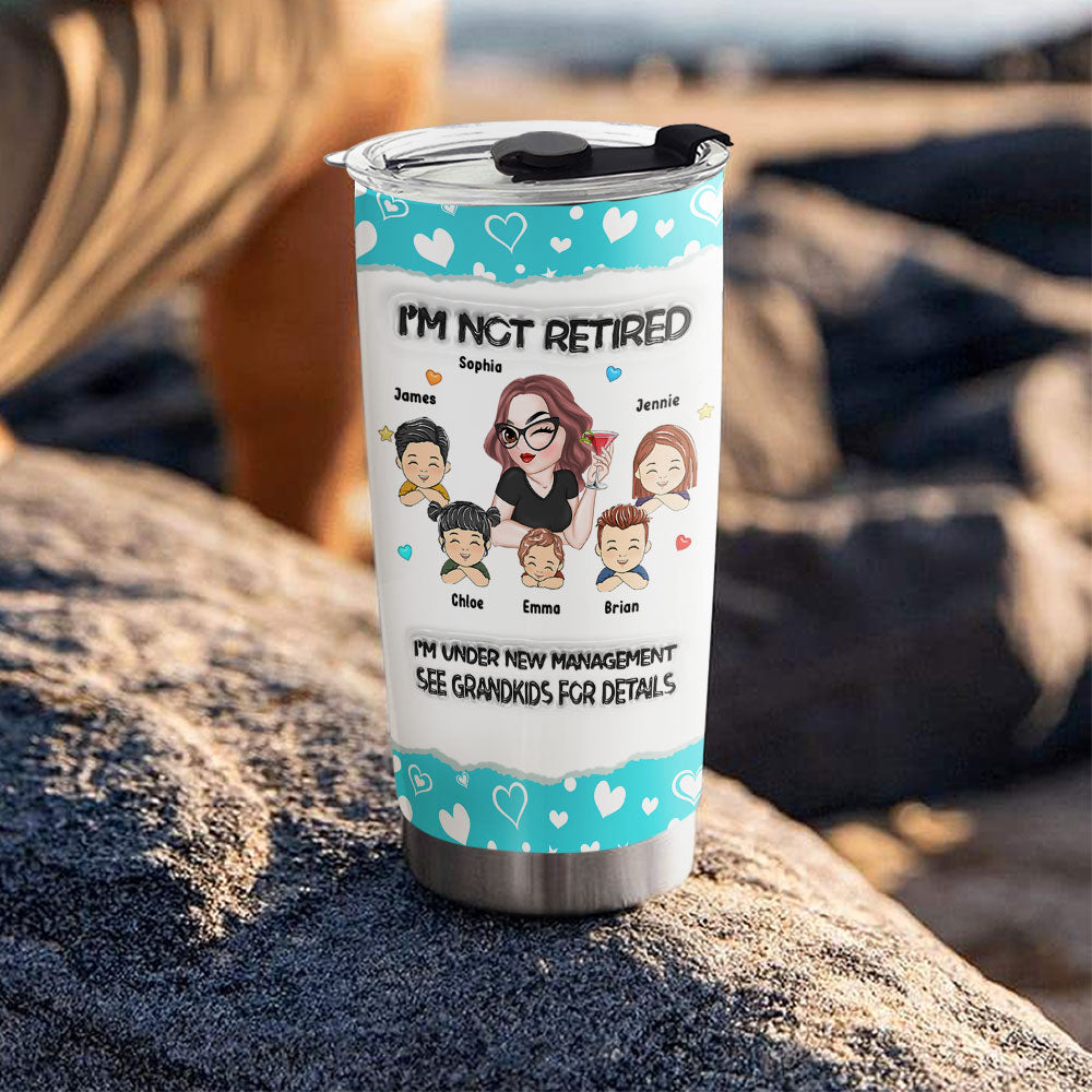 Im Not Retired - Personalized Custom 3D Inflated Effect Tumbler