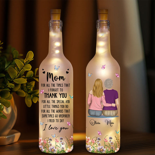 I Need To Say I Love You Mom - Personalized Custom Bottle Lamp