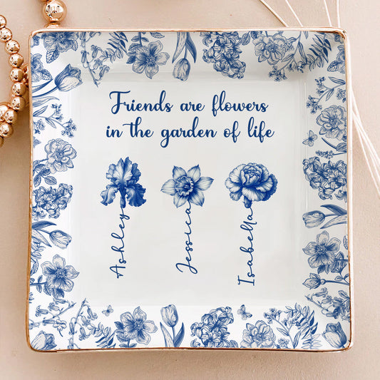 Friends Are Sunshine For Souls - Personalized Custom Jewelry Dish