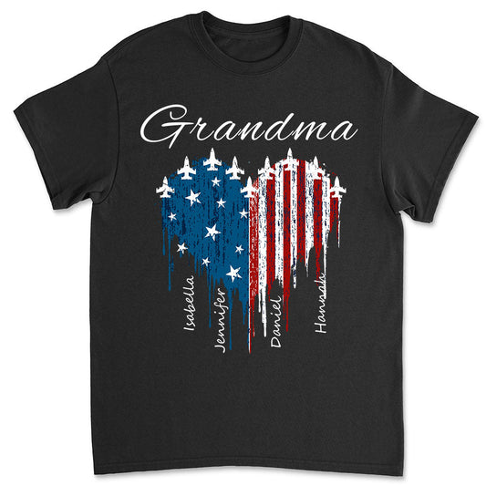 Independence Day Grandma - Personalized Custom Shirt