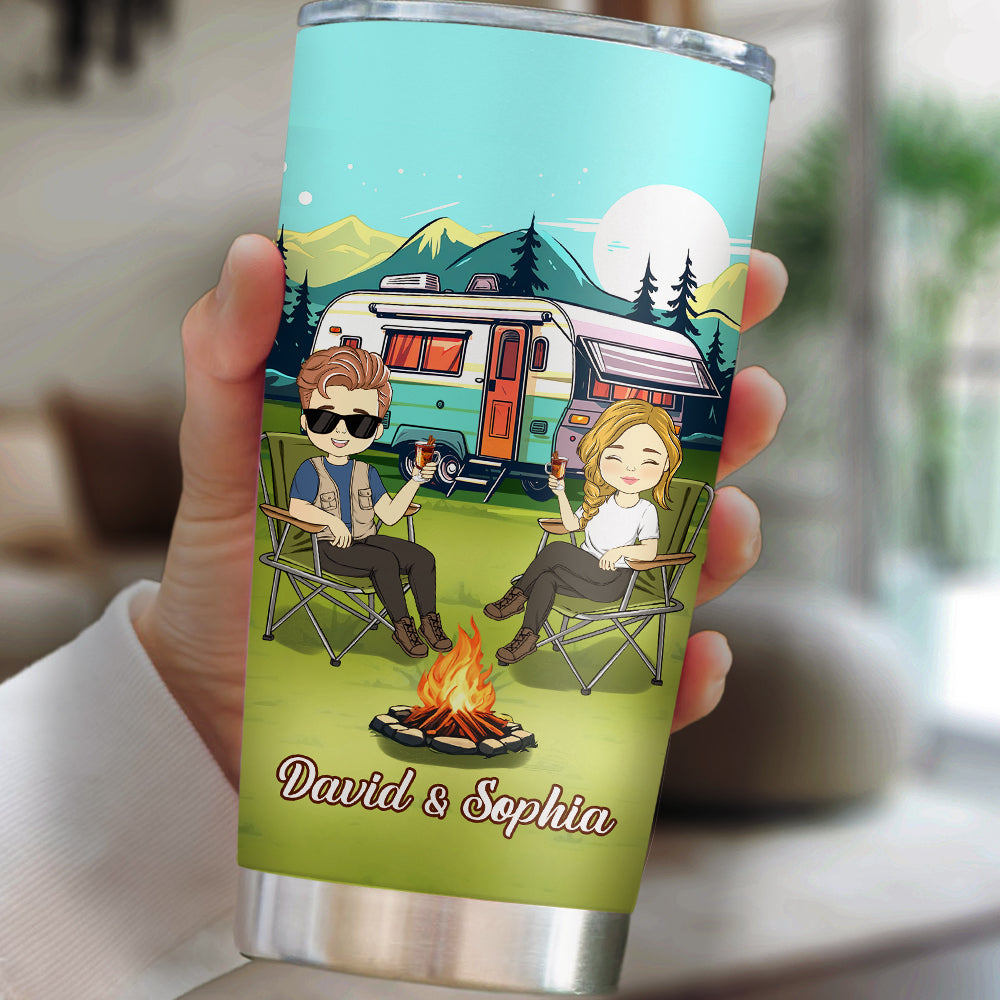 Camping Partners For Life - Personalized Custom Tumbler