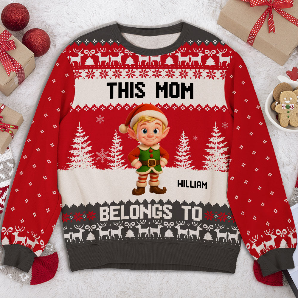 Grandma Elves - Personalized Custom All-Over-Print Sweatshirt