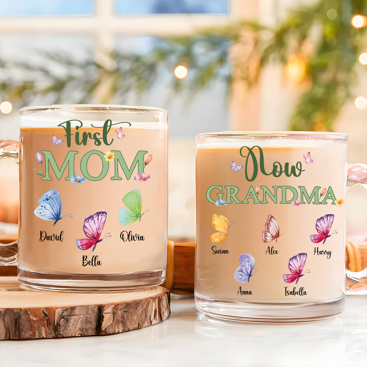 Great Grandma - Personalized Custom Glass Mug