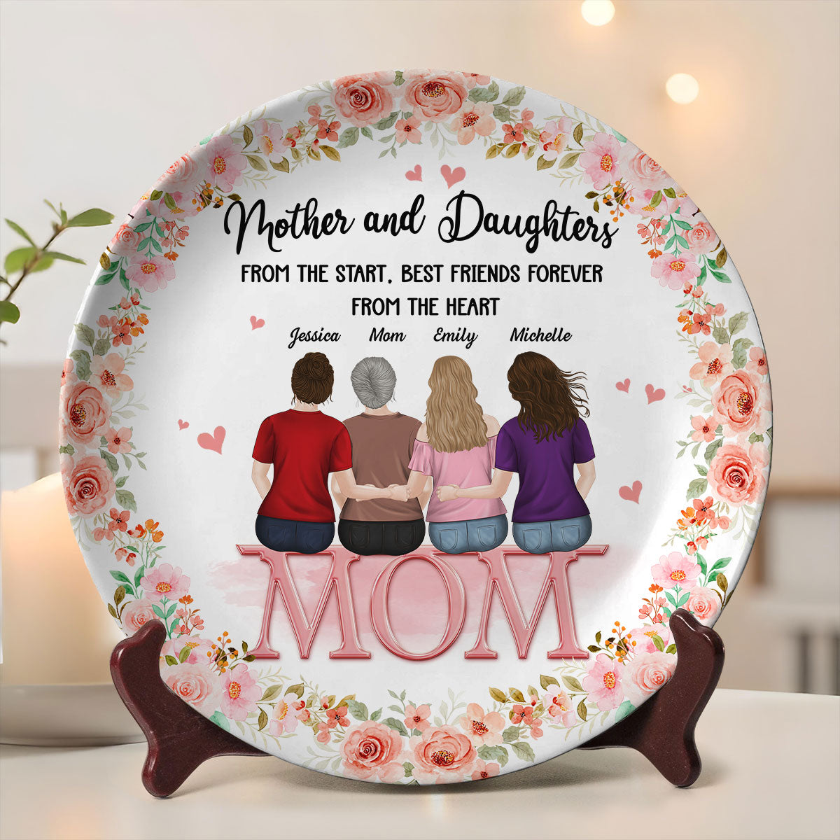 Mother And Daughter - Personalized Custom Plate