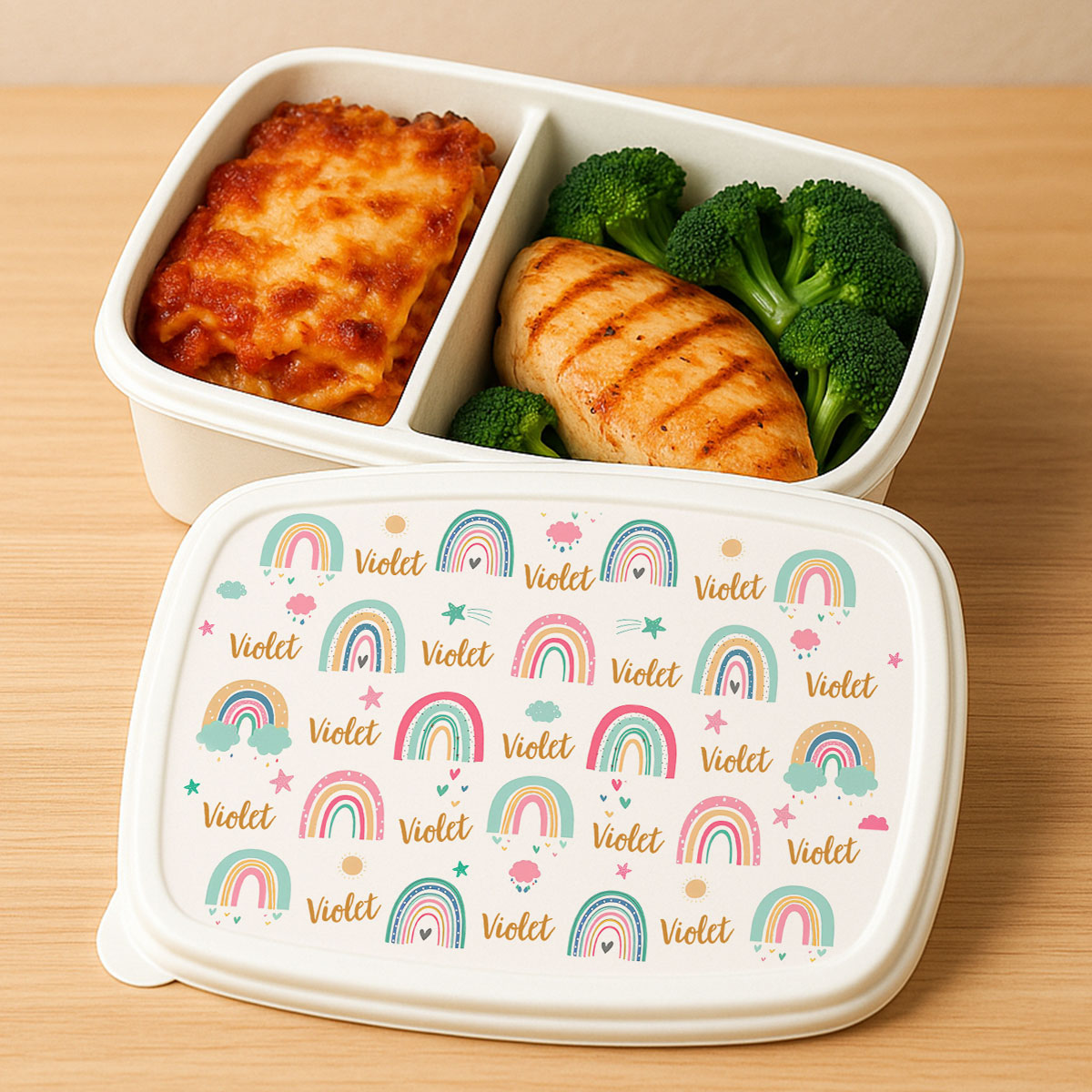 Eat Love Rainbow - Personalized Custom Lunch Box