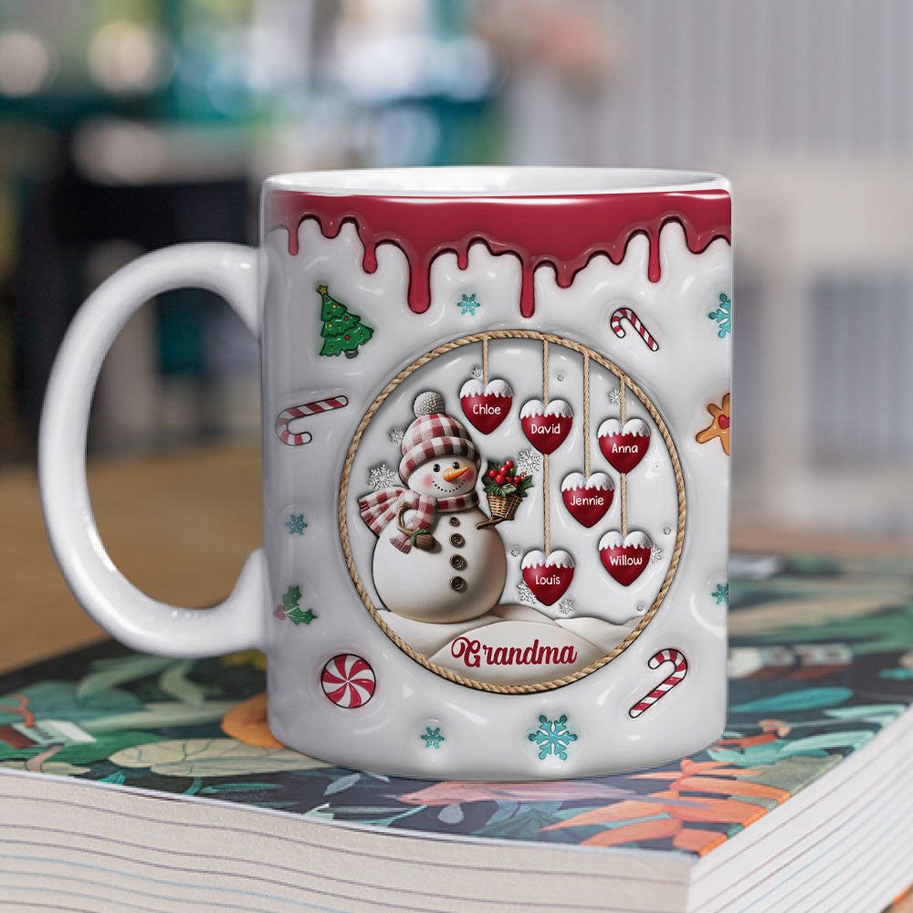 Snowman - Personalized Custom 3D Inflated Effect Mug