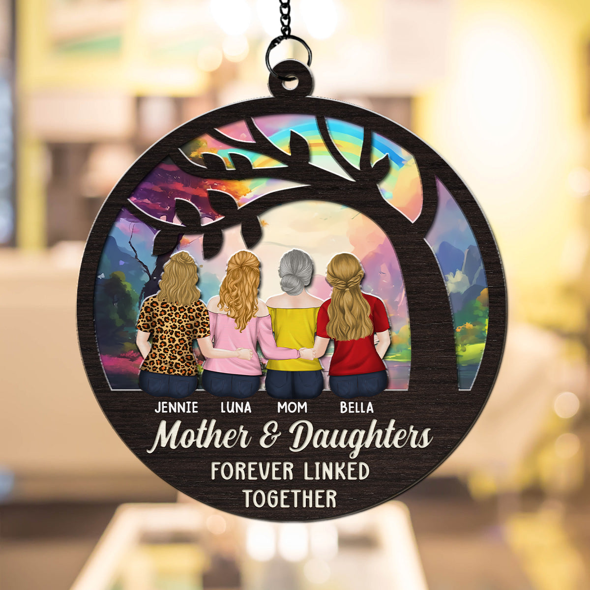 The Love Between Us - Personalized Custom Suncatcher