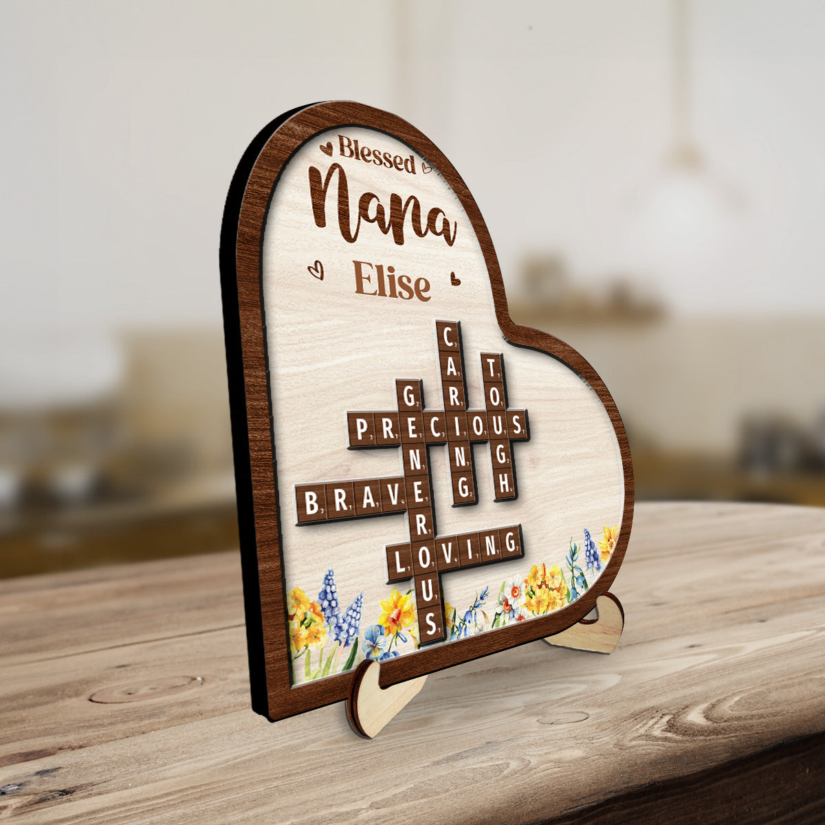 Blessed Mom Grandma - Personalized Custom Wooden Plaque