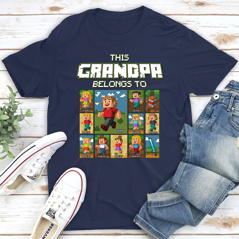 This Awesome Dad Belongs To - Personalized Custom Shirt