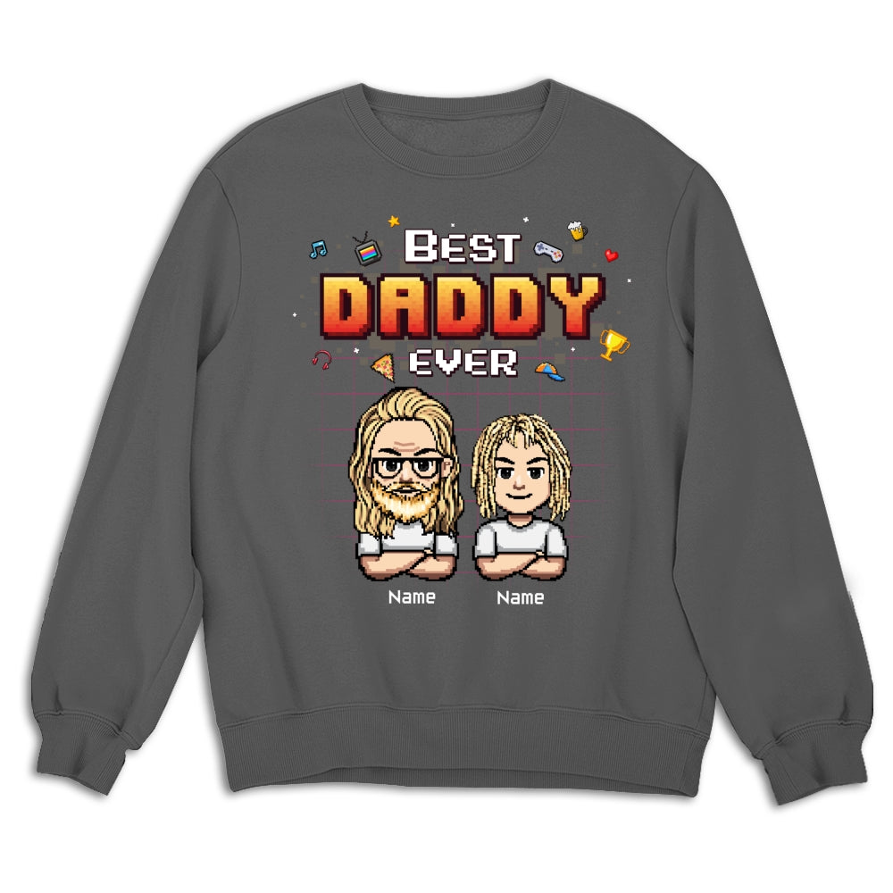 Best Dad Pixel - Personalized Custom Shirt