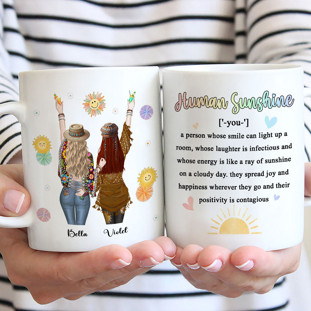 Punch Bitch Hippie Version - Personalized Custom Coffee Mug