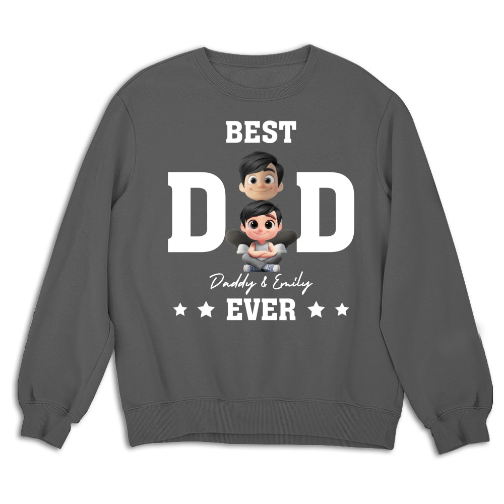 Best Dad And Awesome Kid - Personalized Custom Shirt