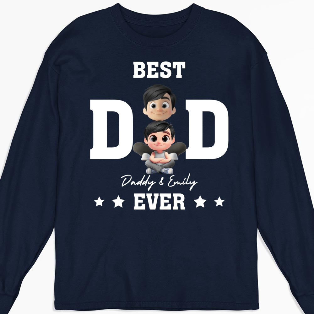 Best Dad And Awesome Kid - Personalized Custom Shirt