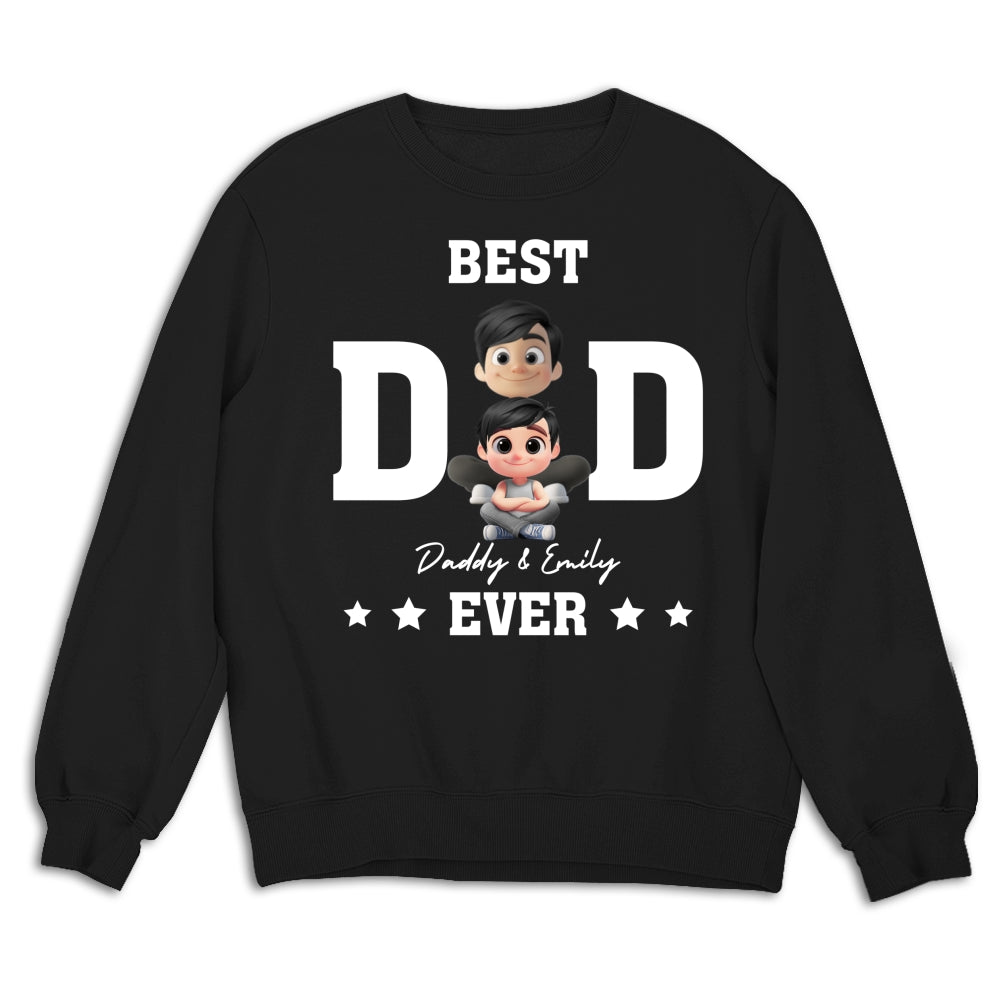 Best Dad And Awesome Kid - Personalized Custom Shirt
