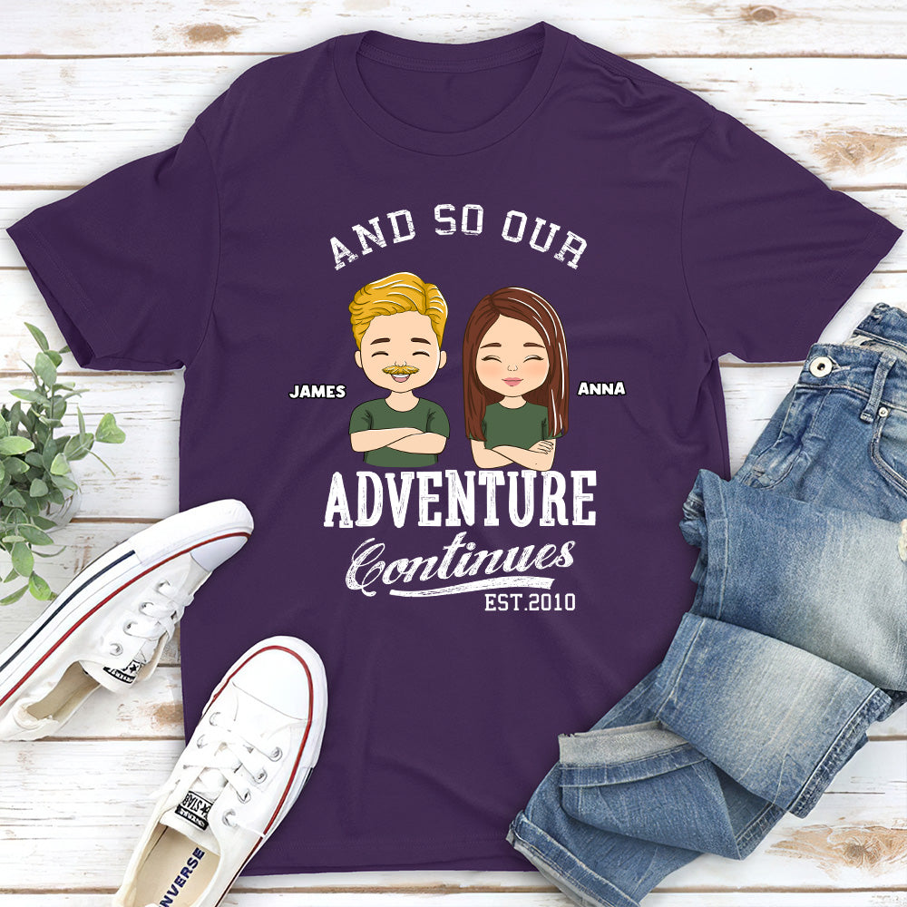 The Adventure Continues - Personalized Custom Classic T-shirt
