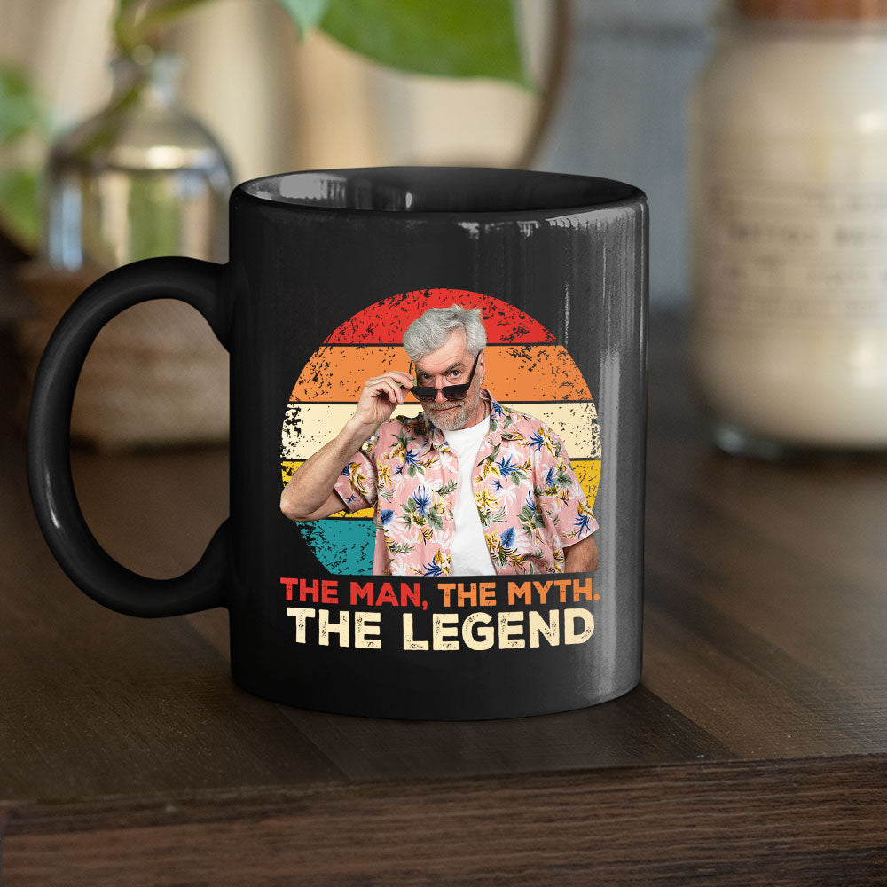 The Man, The Myth And The Legend 2nd Version  - Personalized Custom Coffee Mug
