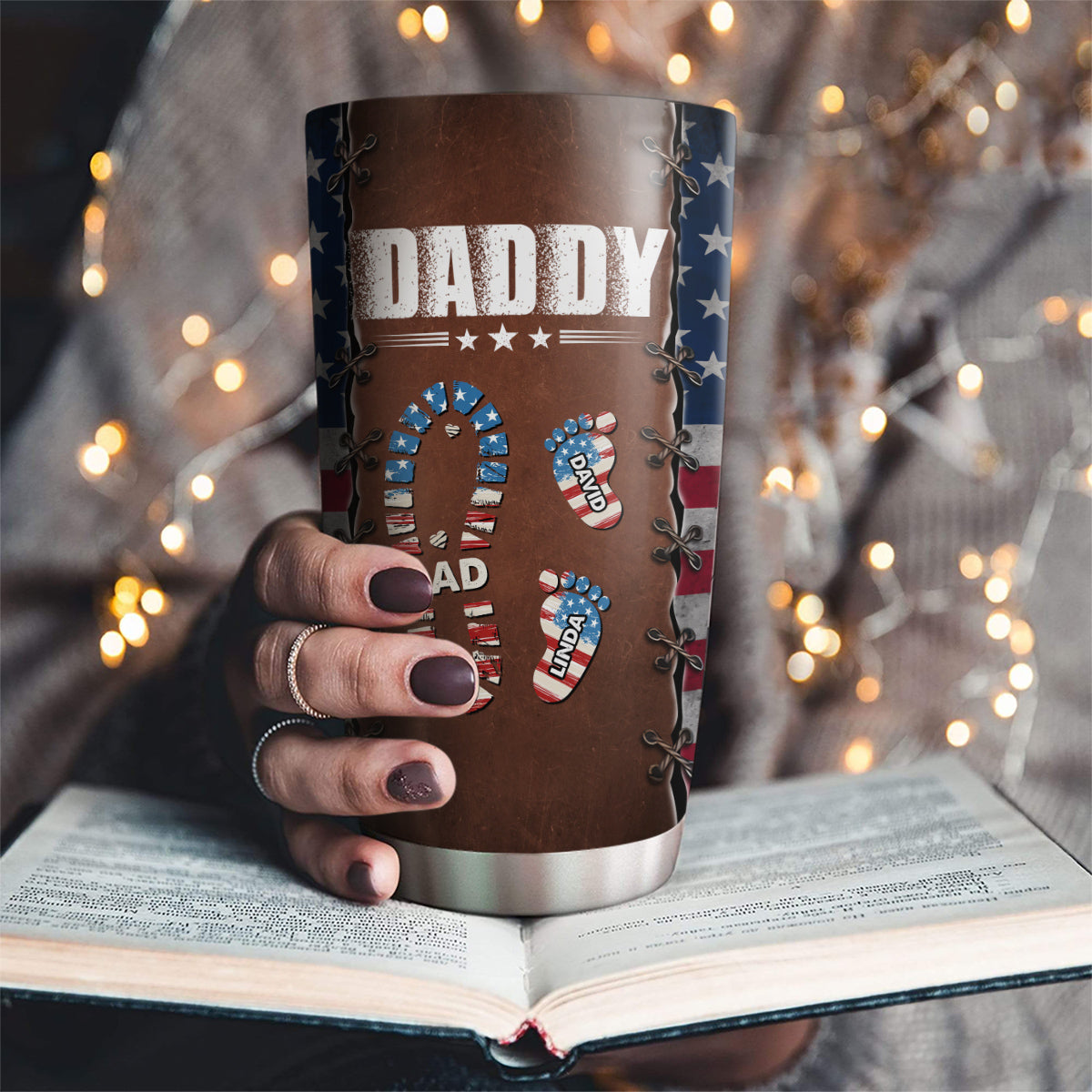Daddy Super Power - Personalized Custom Tumbler