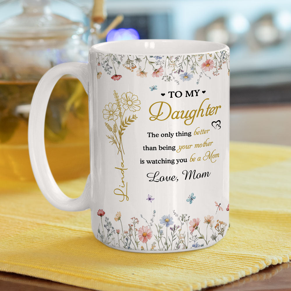 Love My Daughter In Law - Personalized Custom Coffee Mug