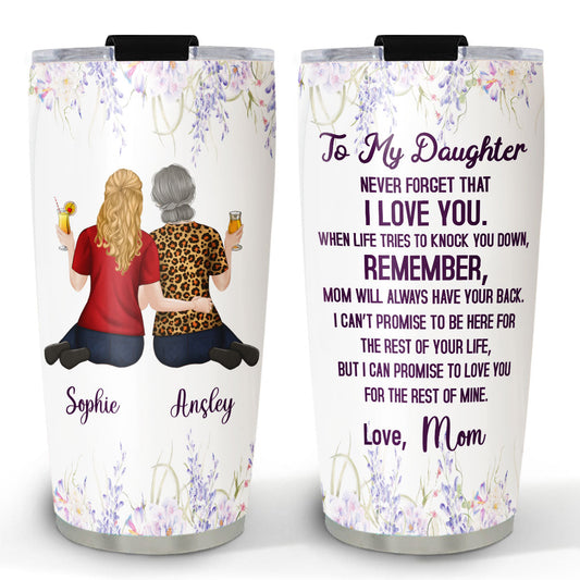 Always Love You My Daughter - Personalized Custom Tumbler