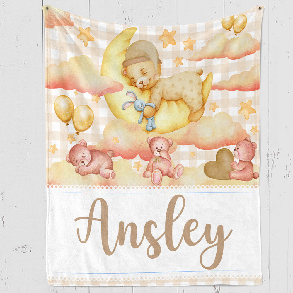 Little Bear - Personalized Custom Fleece Blanket