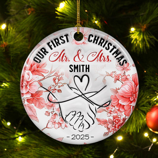 Always Close At Heart - Personalized Custom 3D Inflated Effect Ceramic Ornament