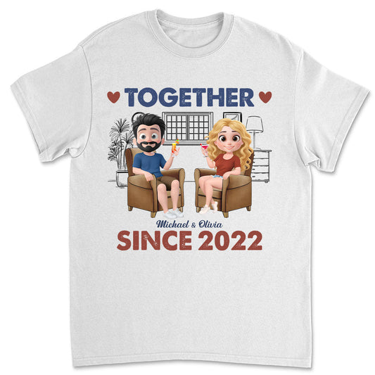 Together Since Husband Wife - Personalized Custom Shirt
