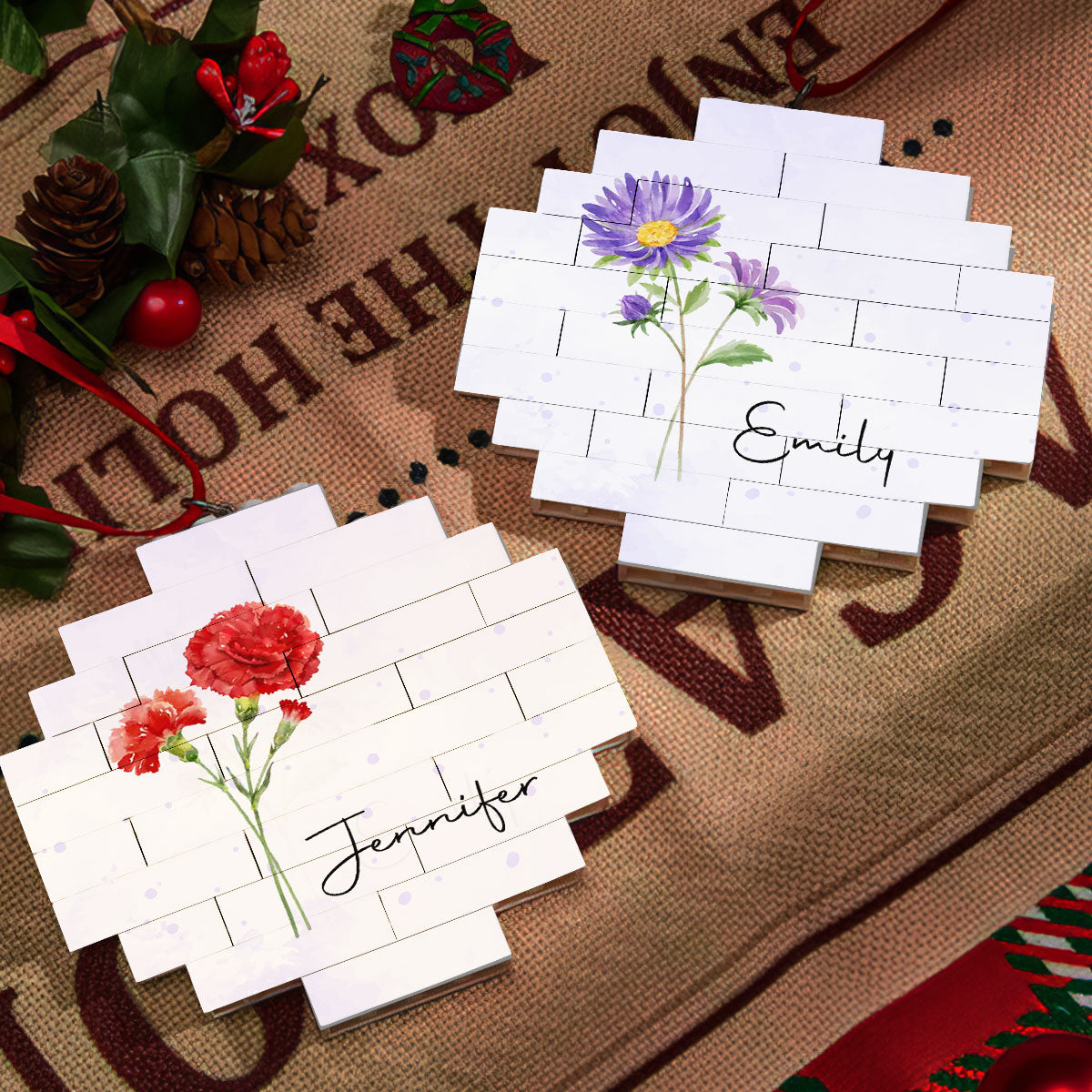 Flower Garden - Personalized Custom Puzzle Ornament