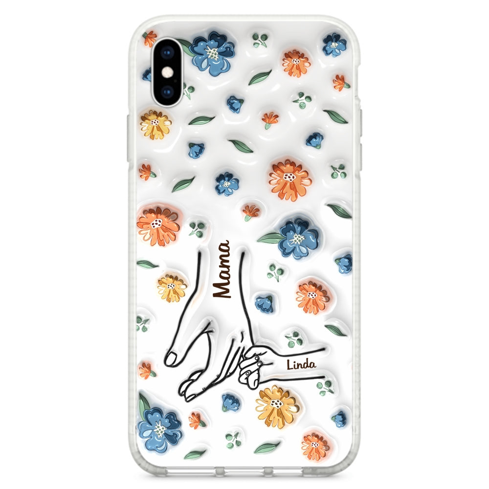 Mom Hold My Heart - Personalized Custom 3D Inflated Effect Phone Case