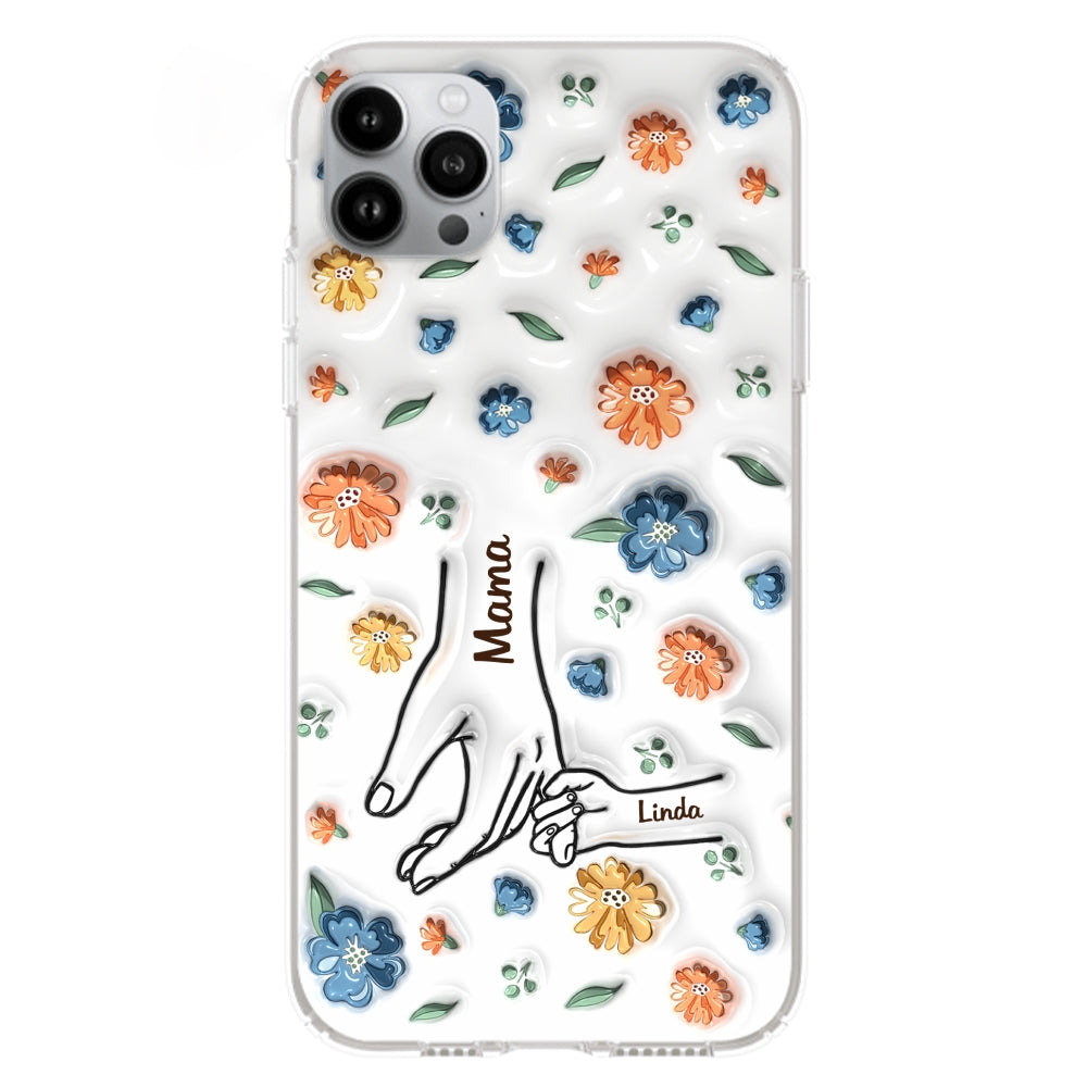 Mom Hold My Heart - Personalized Custom 3D Inflated Effect Phone Case