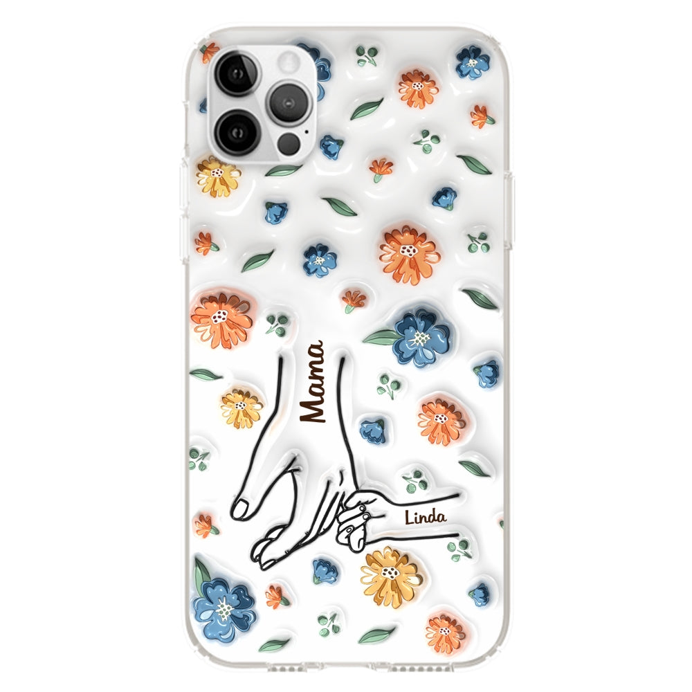 Mom Hold My Heart - Personalized Custom 3D Inflated Effect Phone Case