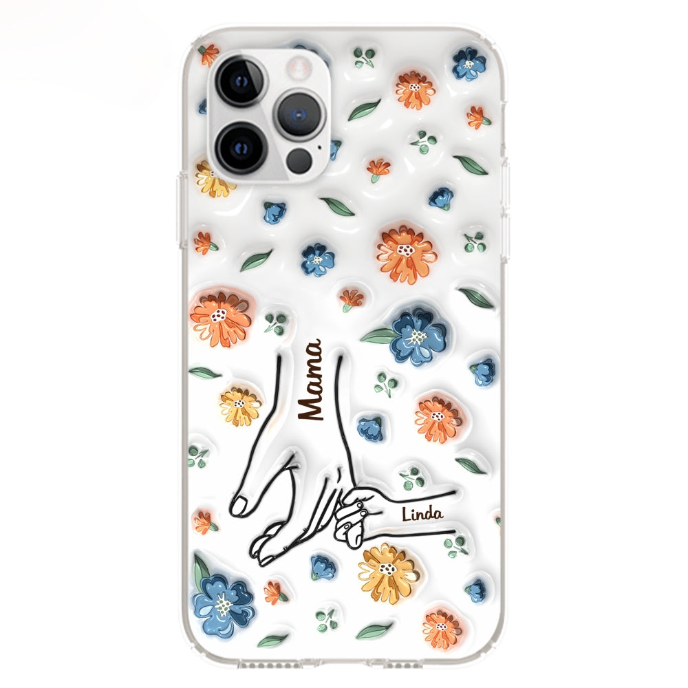 Mom Hold My Heart - Personalized Custom 3D Inflated Effect Phone Case