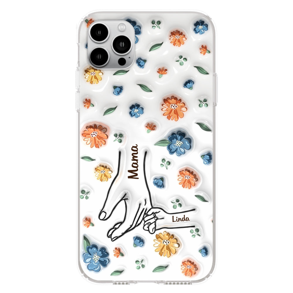 Mom Hold My Heart - Personalized Custom 3D Inflated Effect Phone Case