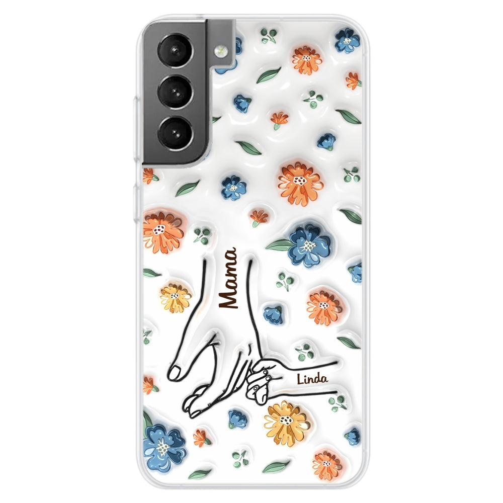 Mom Hold My Heart - Personalized Custom 3D Inflated Effect Phone Case