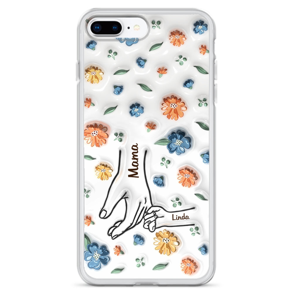 Mom Hold My Heart - Personalized Custom 3D Inflated Effect Phone Case