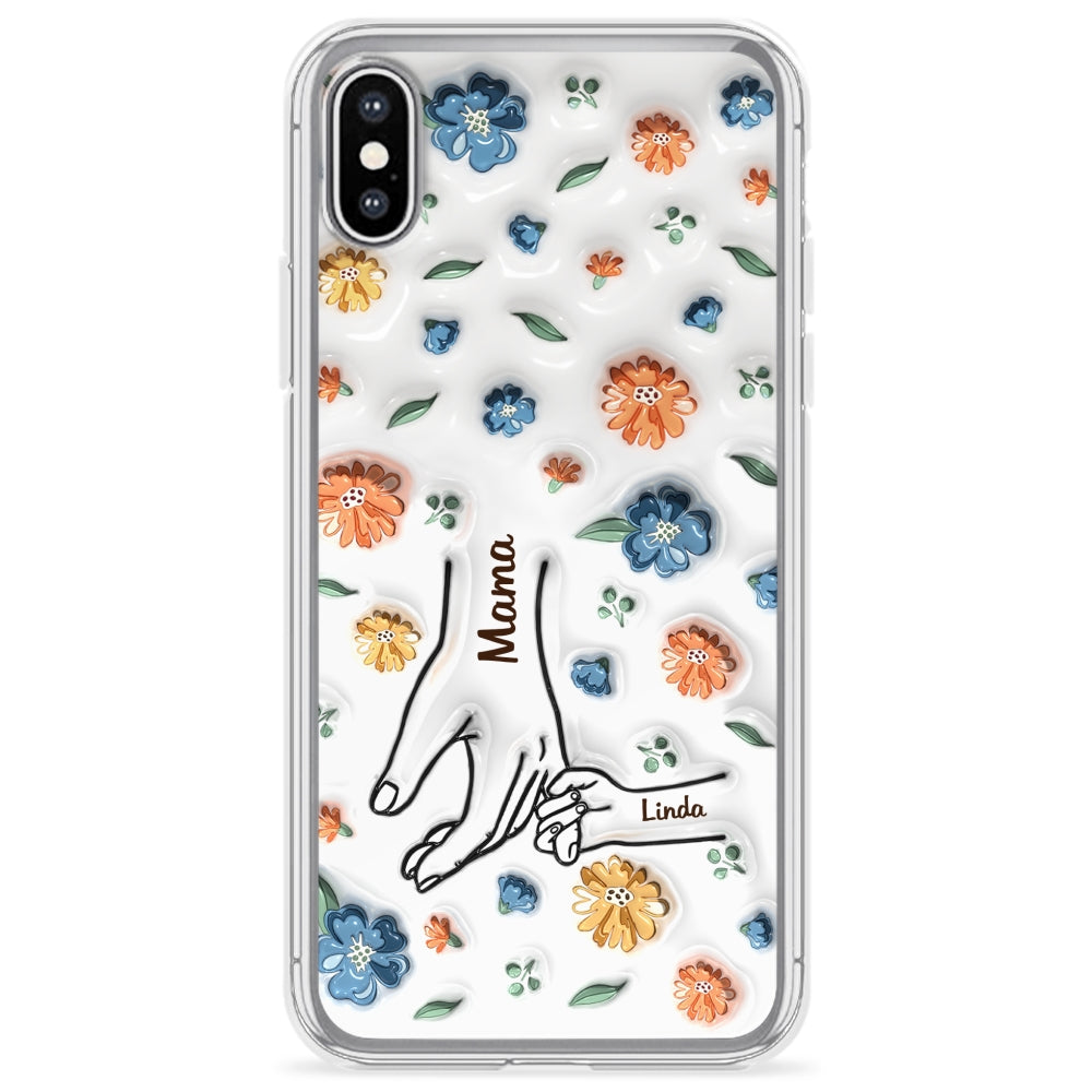 Mom Hold My Heart - Personalized Custom 3D Inflated Effect Phone Case