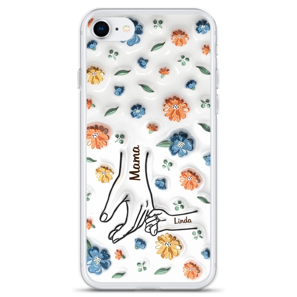 Mom Hold My Heart - Personalized Custom 3D Inflated Effect Phone Case