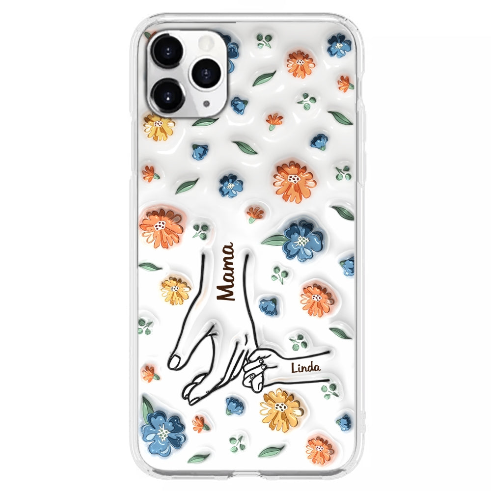 Mom Hold My Heart - Personalized Custom 3D Inflated Effect Phone Case