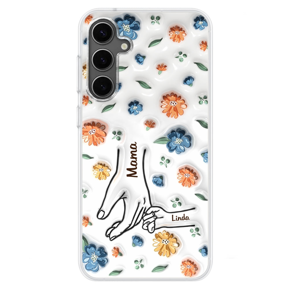 Mom Hold My Heart - Personalized Custom 3D Inflated Effect Phone Case