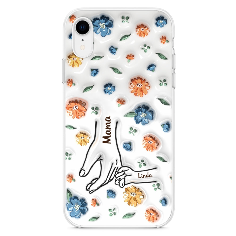 Mom Hold My Heart - Personalized Custom 3D Inflated Effect Phone Case