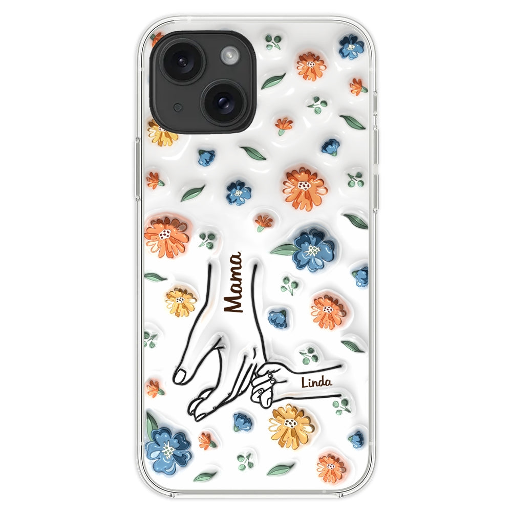 Mom Hold My Heart - Personalized Custom 3D Inflated Effect Phone Case