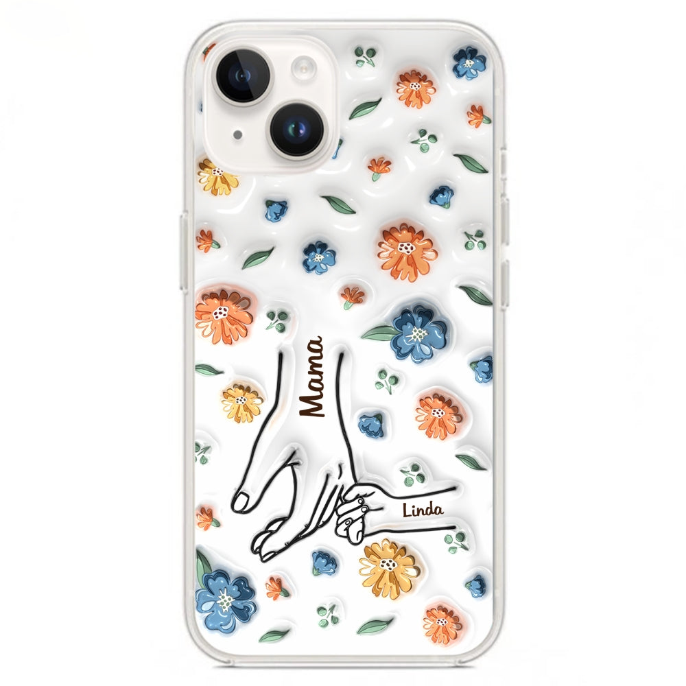 Mom Hold My Heart - Personalized Custom 3D Inflated Effect Phone Case