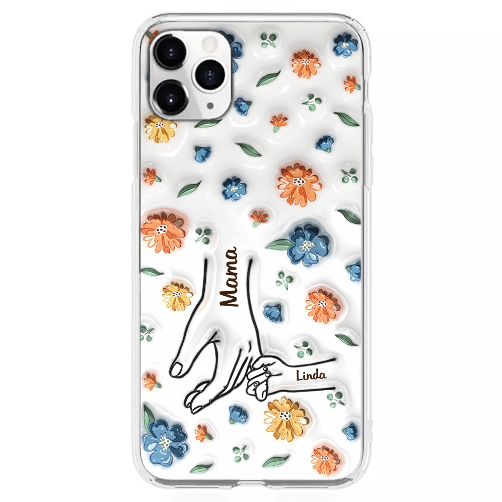 Mom Hold My Heart - Personalized Custom 3D Inflated Effect Phone Case