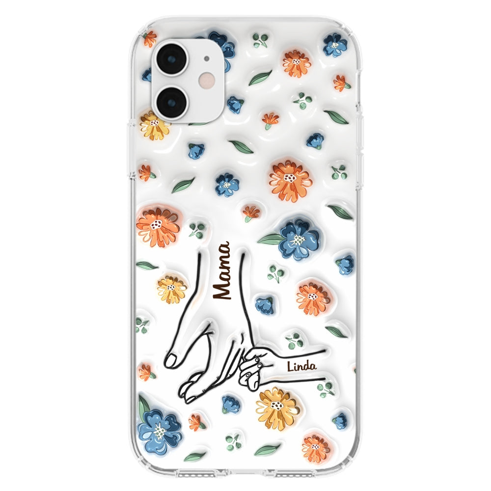 Mom Hold My Heart - Personalized Custom 3D Inflated Effect Phone Case