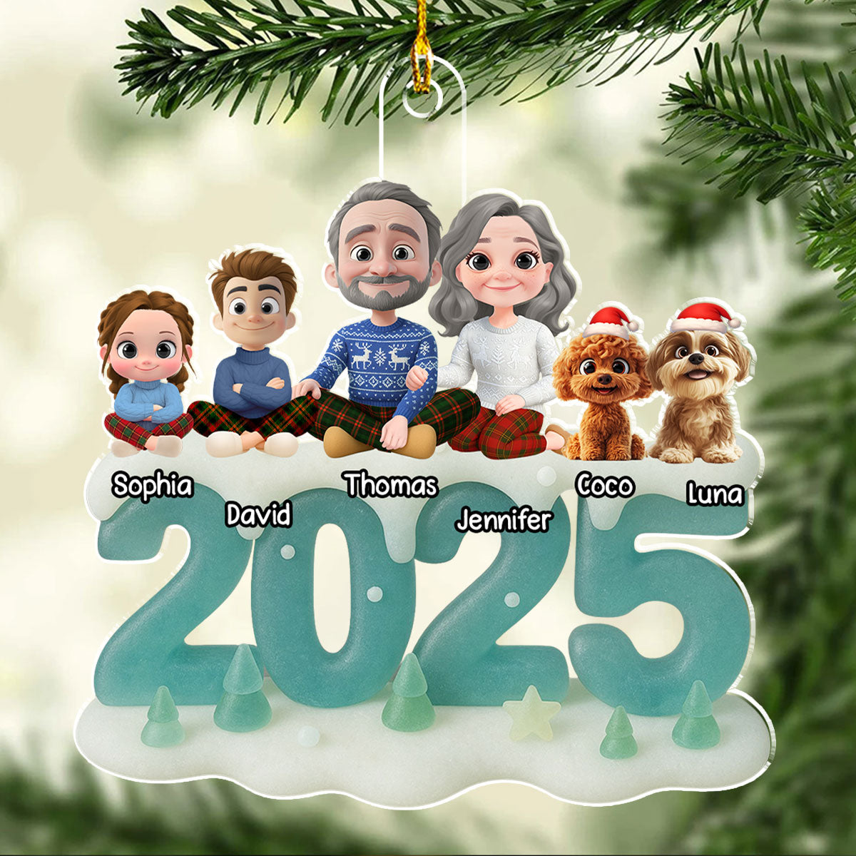 See Through You - Personalized Custom 3D Effect Acrylic Ornament