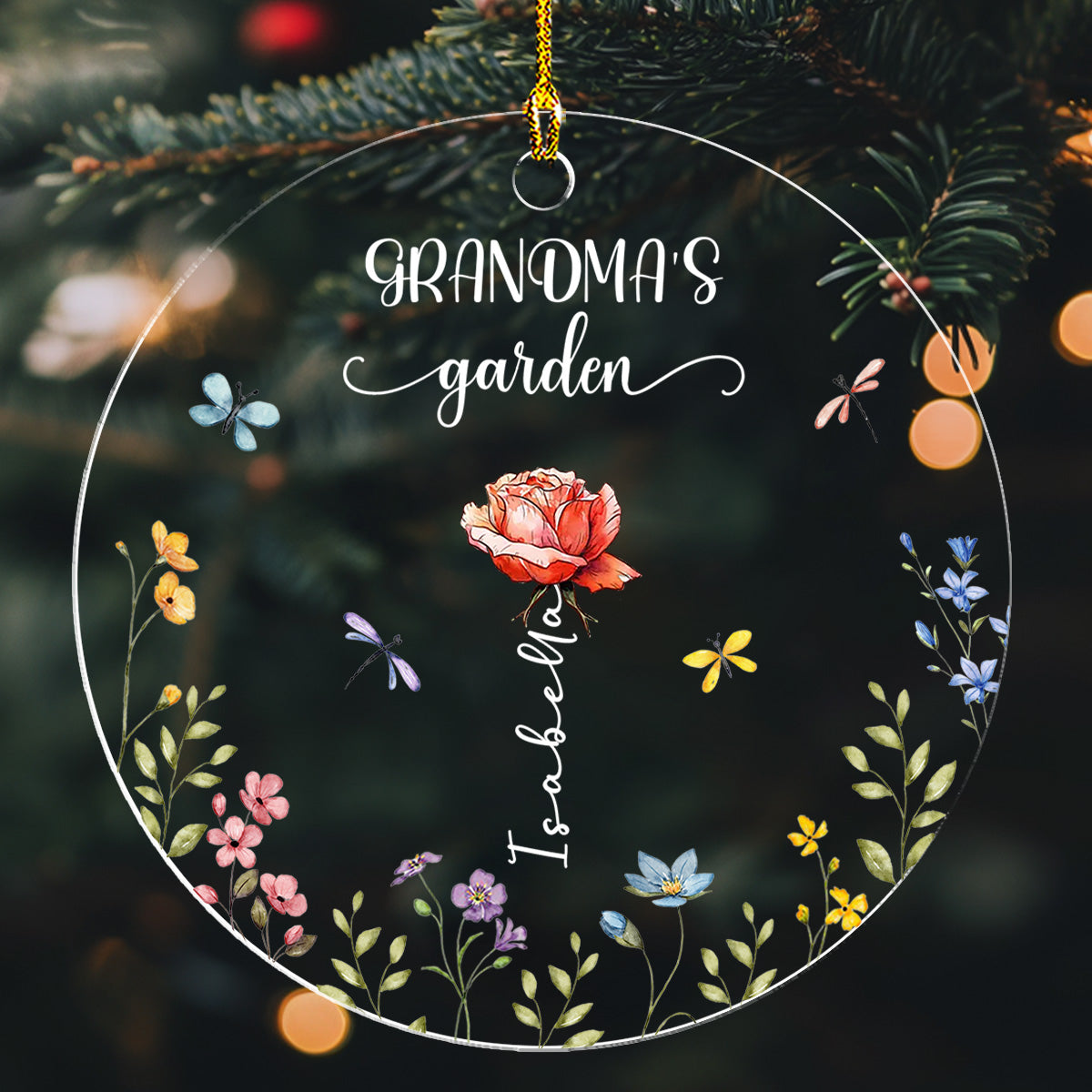 Grandma Garden - Personalized Custom Acrylic Ornament
