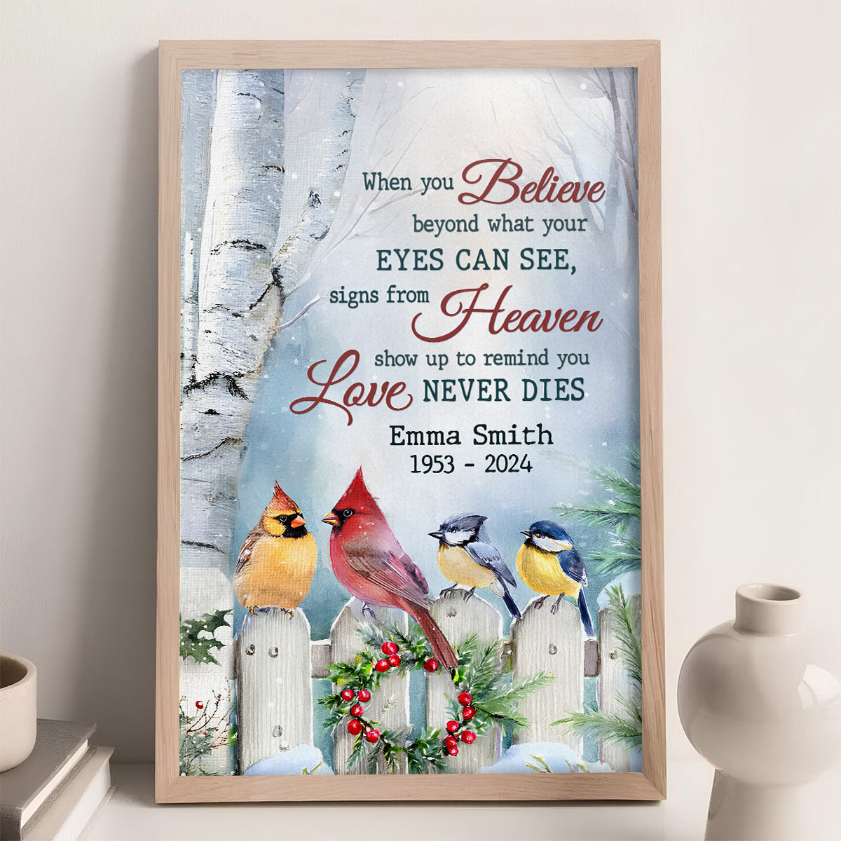 You Will Remain In Our Hearts Forever - Personalized Custom Poster